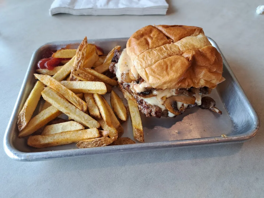 Mushroom Swiss Burger